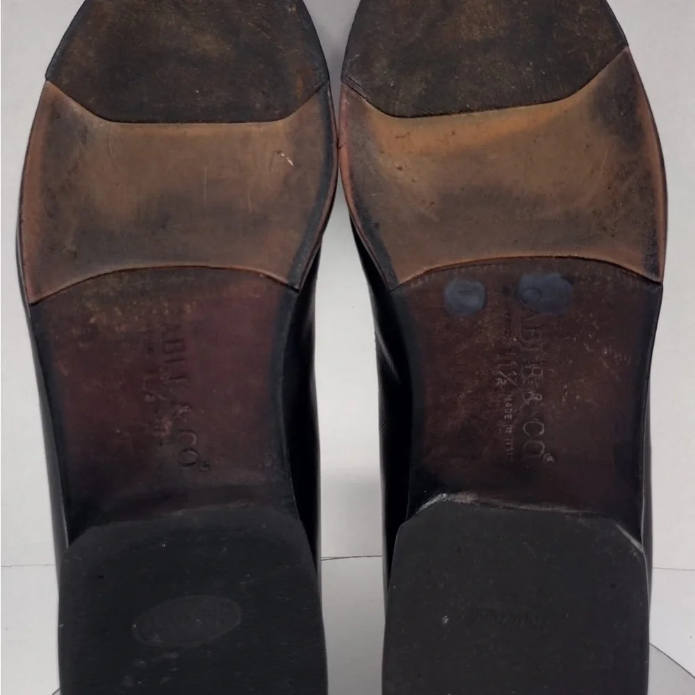 Cable&co Elegant Black Tassel Loafers size 11.5 pre owned good condition